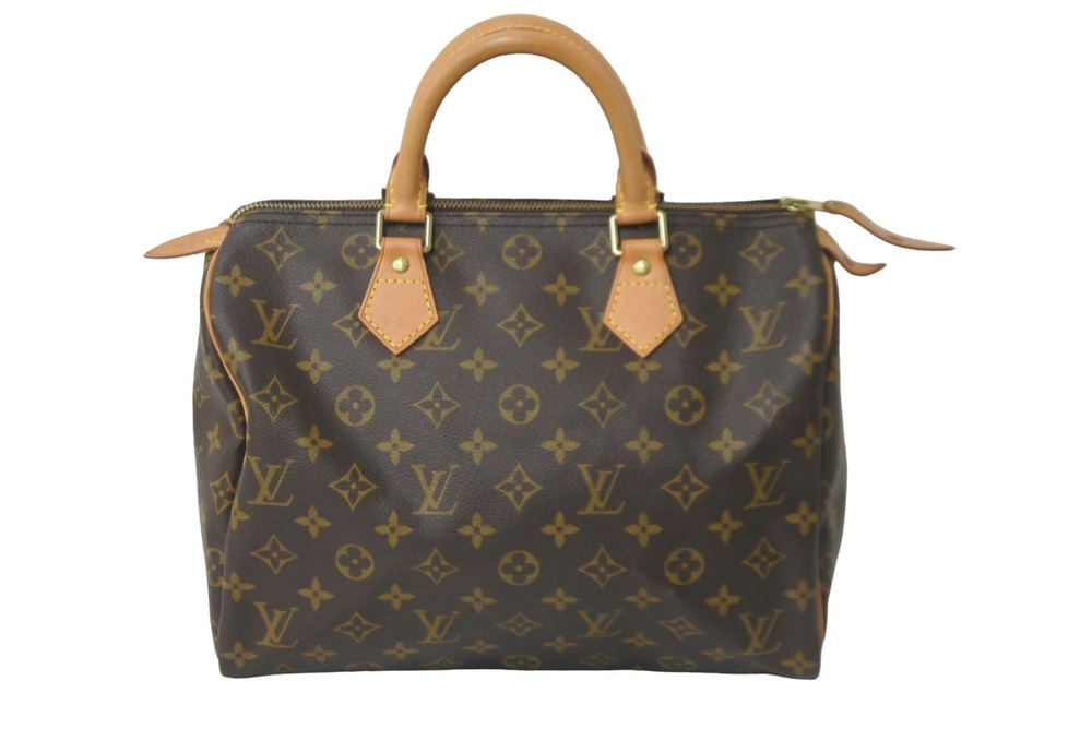 Louis Vuitton Speedy Monogram Handbag Leather